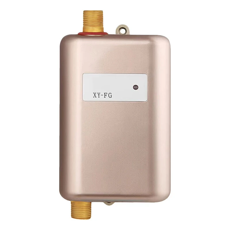 3000W/3800W Electric Instant Tankless Water Heater 304 Stainless Steel IPX4 Waterproof Compact Design US/EU Plug Quick Heating for Kitchen Washbasin (image for) 3000W/3800W Electric Instant Tankless Water Heater 304 Stainless Steel IPX4 Waterproof Compact Design US/EU Plug Quick Heating for Kitchen Washbasin